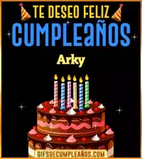 GIF Te deseo Feliz Cumpleaños Arky